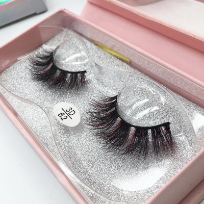 China New Design Wholesale Price Colorful False Eyelashes Colored Mink Lashes Mixed Ombre Color Strip False Eyelash for sale