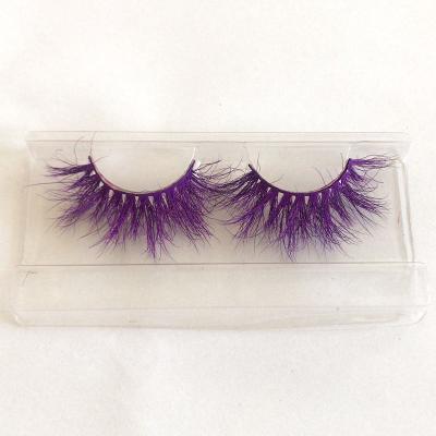 China Colorful Crazy Colorful Handmade Eyelashes Cm24 Design Party Style False Eyelashes for sale