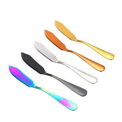 China Amazon Sustainable Success Cooking Tools Cheese Dessert Knives Stainless Steel Butter Knife for sale