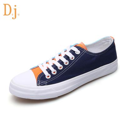 China High quality fashion lace up student mixed color canvas shoes for men for sale