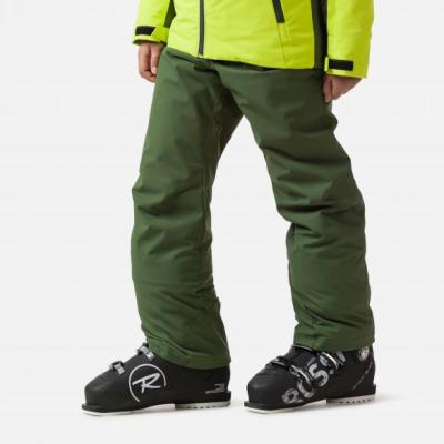 China Cheap Anti-UV Boys Green Breathable Girls Snow Skiing Bib Pants For Kids Children for sale