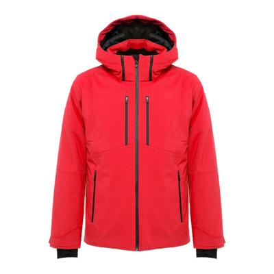 China Professional Custom Logo Skiing Snow Jakcte Waterproof Suit Solid Shiny Red Anti-UV Color For Women for sale