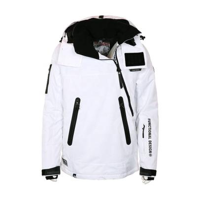 China Hot Selling Anti-UV Winter Ski Jacket Snow White Waterproof European Clothing For Men for sale