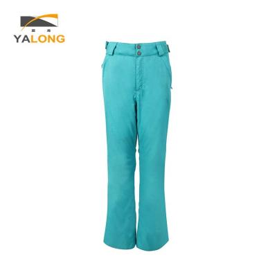 China OEM Sale Breathable Custom Fashion Bule Warm Winter Snow Ski Pants Comfortable Windproof Outdoor Pants For Women for sale