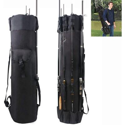 China Ourtdoor Sports Fishing Bag Amazon Sale Fishing Bag Pole Case Travel Carrier Rack Poles Tools Storage Bags for sale