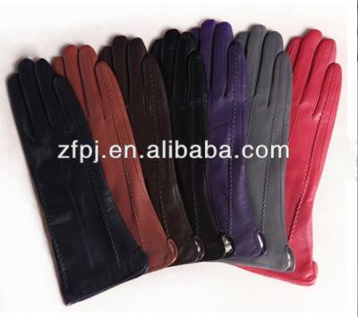 China ZF 5061 Plain Womens Short Italian Motor Leather Gloves With Multi-Colors for sale