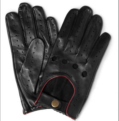 China ZF5862 Simple Style Mens Plain Leather Driving Training Gloves for sale