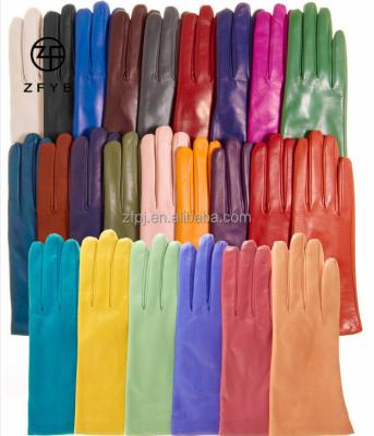 China ZF5355 custom plain winter women full leather gloves manufacturers in china for sale