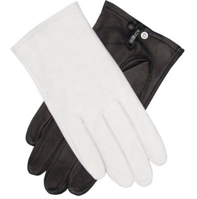 China Wholesale Simple Mens Italian Dress White Color Leather Gloves for sale