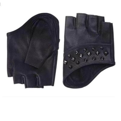 China ZF1111 Plain Short Style Ladies Driving Fashion Fingerless Leather Gloves for sale