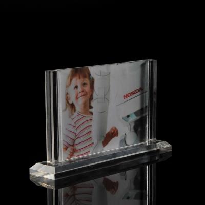 China China wholesale price exquisite acrylic photo frame and certificate transparent crystal installed frame for sale