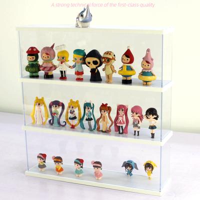 China Exquisite transparent box cabinet dustproof presentation chart receiving acrylic storage rack for sale