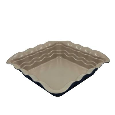 China JIANGXIN Tray Lace Design Pie Pan Sustainable Nonstick Coating Baking Cake Baking Pan Bakeware Can Be Customized Logo for sale