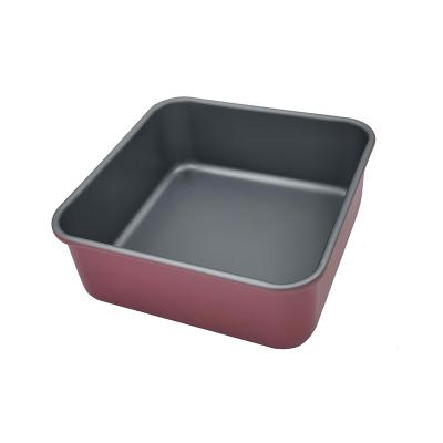 China JIANGXIN Carbon Steel Bakeware Bread Pan Sustainable Wholesale Non-stick Square Bread Pan Baking Tray Home Kitchen for sale