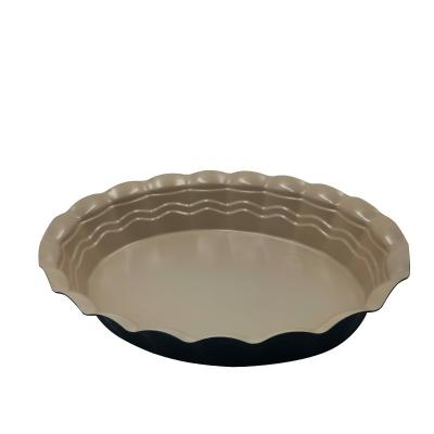 China Wholesale Pie Pan Bakeware Oval Pie Pan Cake Mold Sustainable Design JIANGXIN New Baking Tools Tray Bread Cheesecake Home Baking for sale