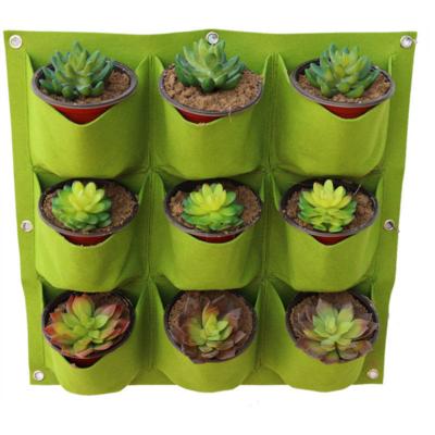 China Grommets Reinforced Hot Sale Products Wholesale Customized Size Outdoor Wall Hanging Woven Cloth Hanging Grow Bags for sale