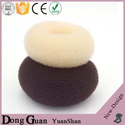 China Cute blonde hair bun pieces, elastic band hair ponytail, bun donut for sale