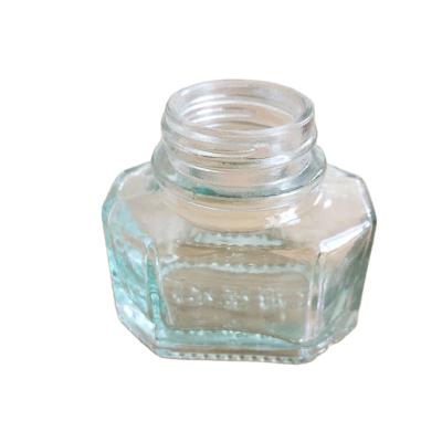 China Environmental Friendly Empty Glass Beverage Bottle With Lid For Storing Pen Writing Ink for sale