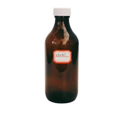 China 250ml Pharmaceutical Amber Oral Liquid Syrup Bottle Pharmaceutical Amber Glass Bottle for sale