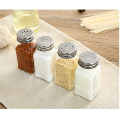 China Mini Glass Spice Jar 120ml Viable Bottles for Herb Seasoning Storage for sale