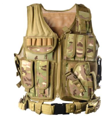 China Unisex Outdoor Multifunctional Wear-resistant Breathable CS Equipment Combat Tactical Protective Vest Mesh for sale