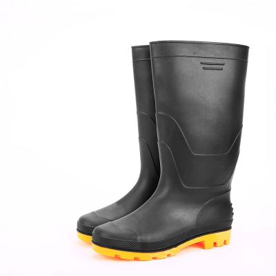 China Black Outdoor Lightweight Waterproof Shoes High-Tube Fashion Rubber Fishing Boots for sale