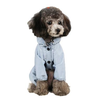 China Dog Raincoat Traction Raincoat Viable Reflective Waterproof Windproof Jacket For Puppy Chihuahua Dog Clothes Overalls Pet Costume for sale