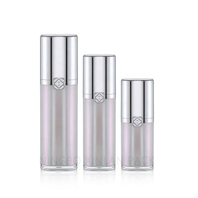 China BEAUTY PACKAGING design luxury unique fashion shiny airless lotion pump bottle special clover jars shape for sale