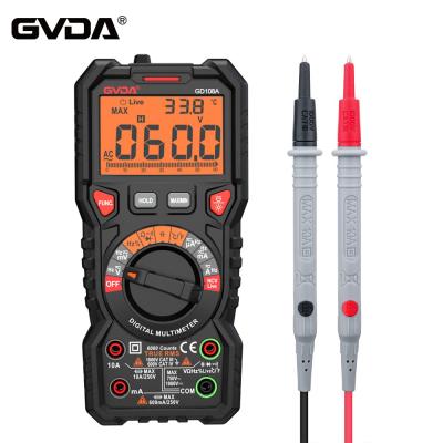 China Multimetro 1000V 10A Ture RMS Range 6000 Counts AC/DC Voltage Multimeter GVDA New Digital Auto Ohm Hz NCV Live Voltage Temperature Meter for sale