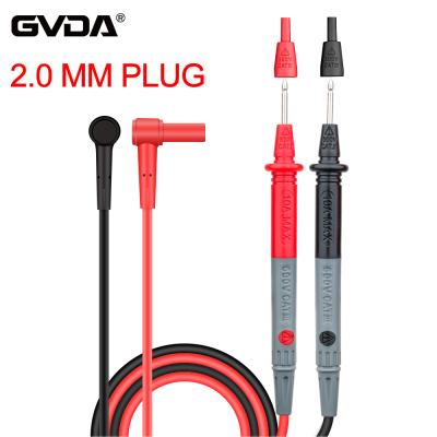 China Universal GVDA Probe Test Leads Pin For Digital Multimeter Beak Meter Tester Multi Lead Cable 2.0mm Lead Probe GD118B Plug GD118B Tester Leads à venda