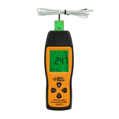 China SMART Handheld Type Thermocouple Detector AS857A SENSOR AS857A Mini LCD Digital Temperature Meter -200-700 Degree K Type AS857A for sale