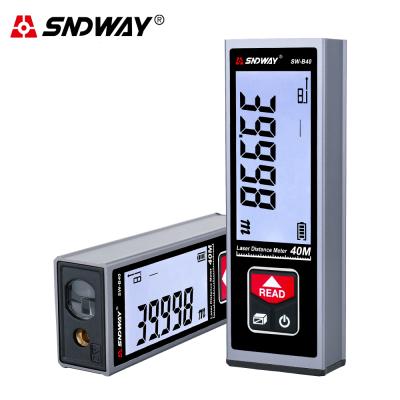 China Digital Rechargeable Range Finder 100.3*33.4*18.3mm SNDWAY 40m 50m 60m Laser Roulette Laser Distance Meter Range Finder Tape Trena Lazer en venta