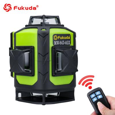 China Yes Fukuda 360 Degree Rotary Self-Leveling 4D 16 Horizontal And Vertical Lines Laser Level Green Level For Indoor Outdoor for sale