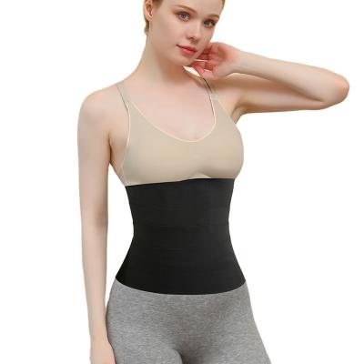 China Free Sample 4m Hot Sale Breathable Shaper Rubber Women Bandage Tummy Trimmer Elastic Waist Band Flat Belly Wrap for sale