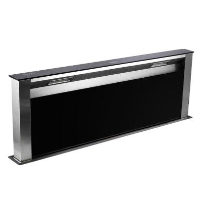 China 383D Household Skin Embedded Downdraft Contact Sliding Range Hood for sale