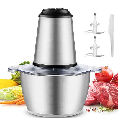 China Hotel Glass Bowl 300w 1.2L Mini Meat Grinder Food Processor Electric Cleaver for sale