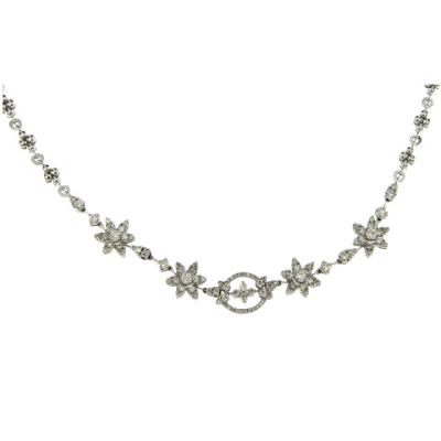 China FASHIONABLE Women Jewelry Party Gift 18K White Gold Diamond Necklace for sale