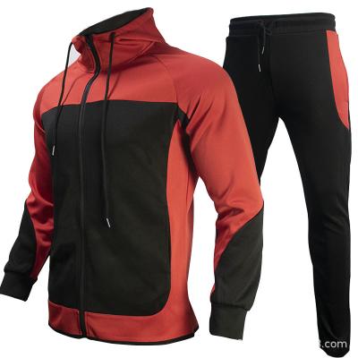 China Manufacturer fashionable spliced ​​thermal mens suits men color sweatsuit sets mens suits for sale