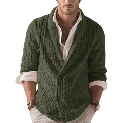 China high quality custom made Anti-wrinkle designer solid color cardigan sweater coat plus size sweaters for men for sale