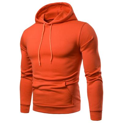 China Wholesale Custom Logo Cheap Autumn Solid Color Anti-wrinkle Plain Cotton Long Sleeve Pullover Men's Hoodie for sale