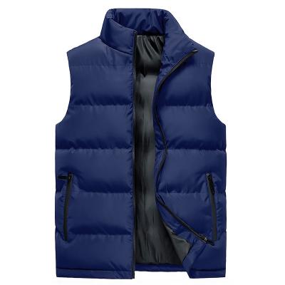 China Anti-wrinkle winter casual plus size sports loose warm zipper pockets stripper jacket sleeveless vest for men for sale