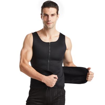 China QUICK DRY Neoprene Body Shaper Sports Fitness Men One Piece Abdomen Waist Trainers Sweat Large Size Weight Invest for sale