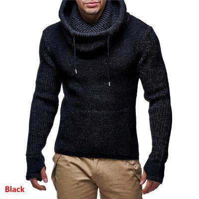 China Anti-wrinkle Winter New Thicken Collar Knitwear Solid Color High Tensile Over Cashmere Christmas Sweater for sale