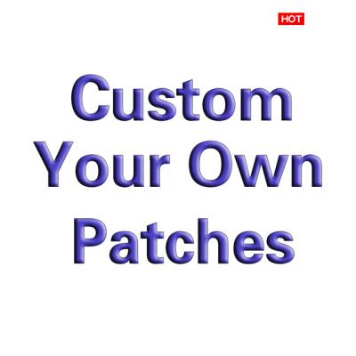 China Custom 3D No Min Iron On Patches Custom Embroidered Patches For Apparel for sale