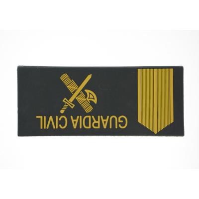 China 3D GUARDIA Badges Hook & Loop Soft Logo Spanish CIVIL PVC Rubber Custom Custom Patch for sale