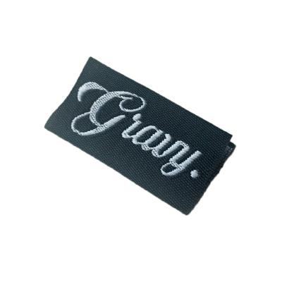 China Custom Fashion Washable Logo Custom Woven Labels Tags for Garment Bags for sale