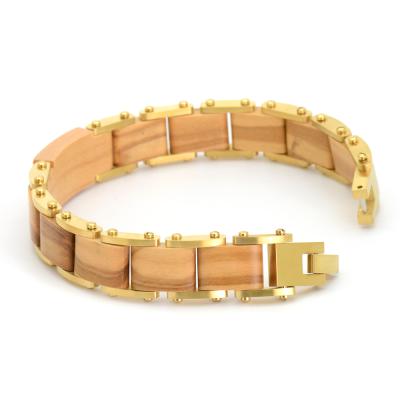 China New Arrival Fashionable Wooden Bracelets Hot-selling Wooden Tree Made Men's Wooden Bracelet for sale