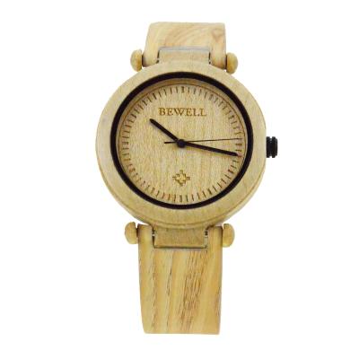 China Popular Water Resistant Ready To Ship Wooden Watch With Synthetic Leather Strap Japan Movement Watch Men Wrist for sale