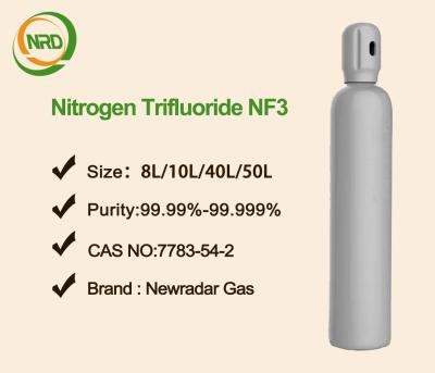 China NF3 CAS 76-19-7 Liquefied Compressed Gas / 99.999% Pure Electric Gas Slowly Dissolve In Water for sale