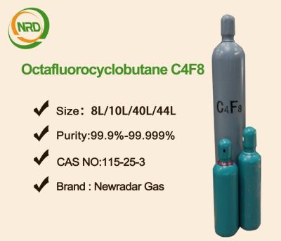 China C4F8 High Purity Plus Specialty Gases / Colourless Odourless Gas With −5.8 °C Boiling Point for sale